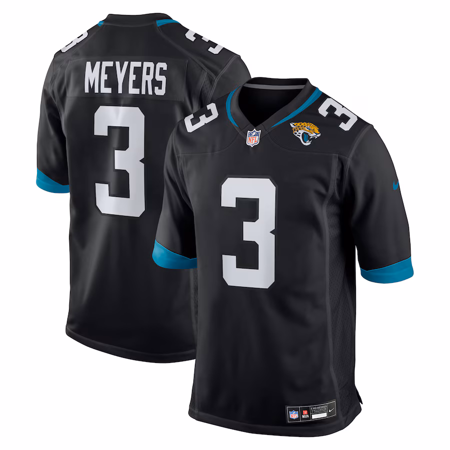 Men's Jacksonville Jaguars Jakobi Meyers Nike Black Alternate Game Jersey - Jersey