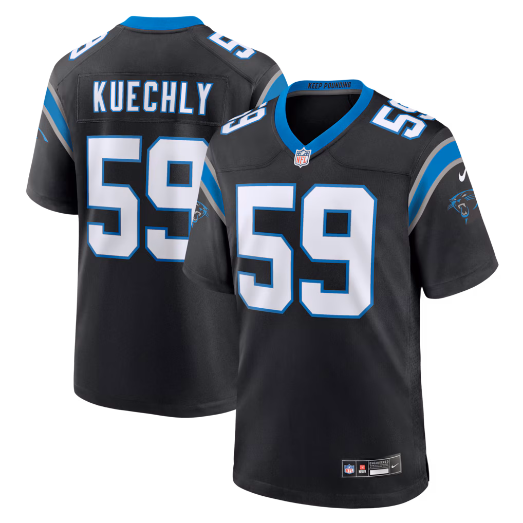 Men's Carolina Panthers Luke Kuechly Nike Black Team Game Jersey - Jersey