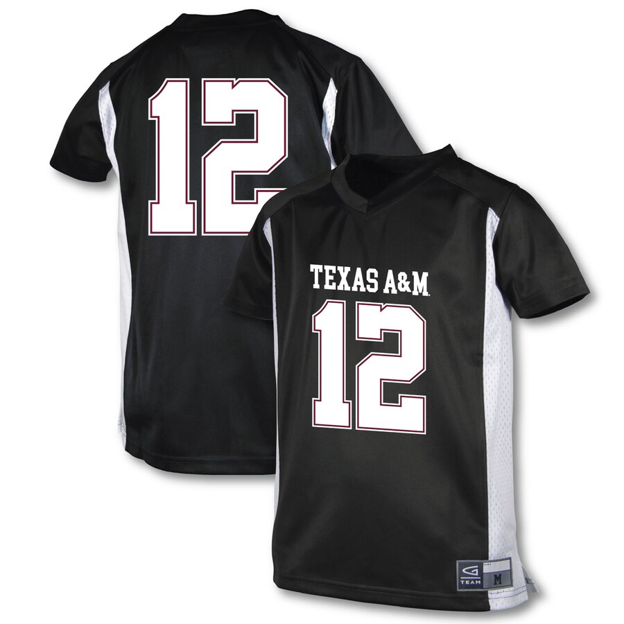 Youth Garb #12 Black Texas A&M Aggies Football Jersey - Jersey