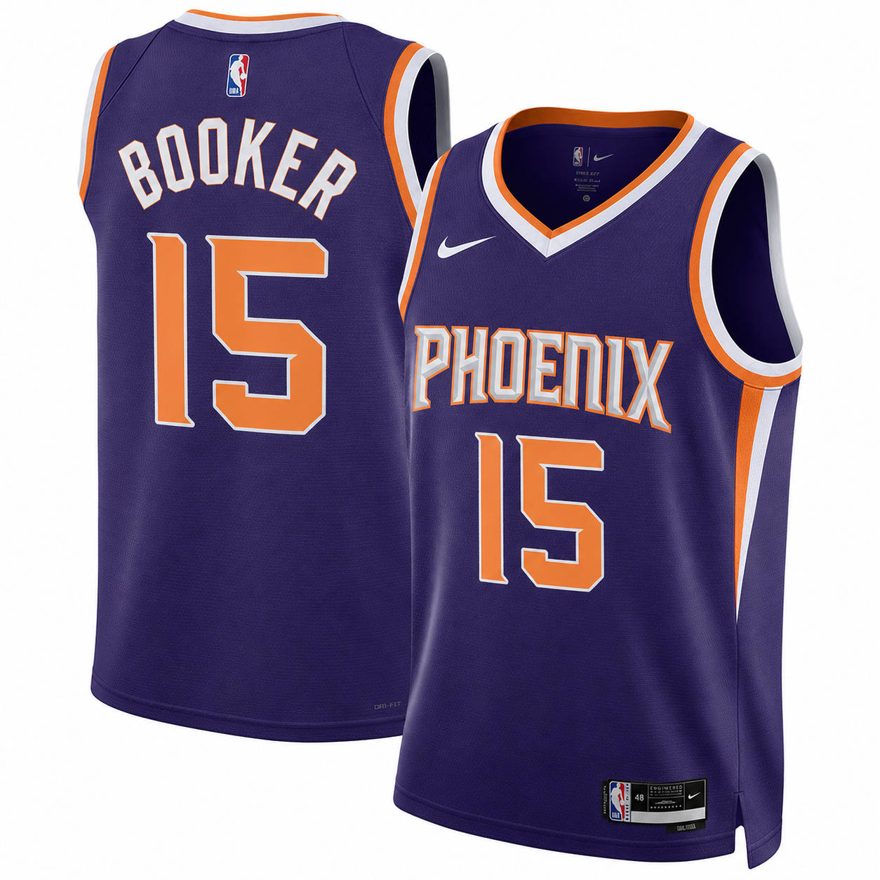 Men's Phoenix Suns Devin Booker Fanatics Purple Fast Break Replica Player Jersey - Icon Edition - Jersey