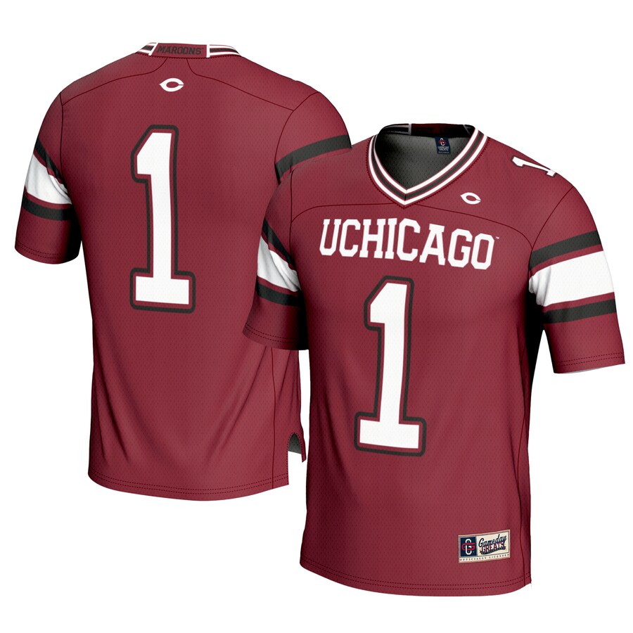 Youth GameDay Greats #1 Maroon UChicago Maroons Football Jersey - Jersey