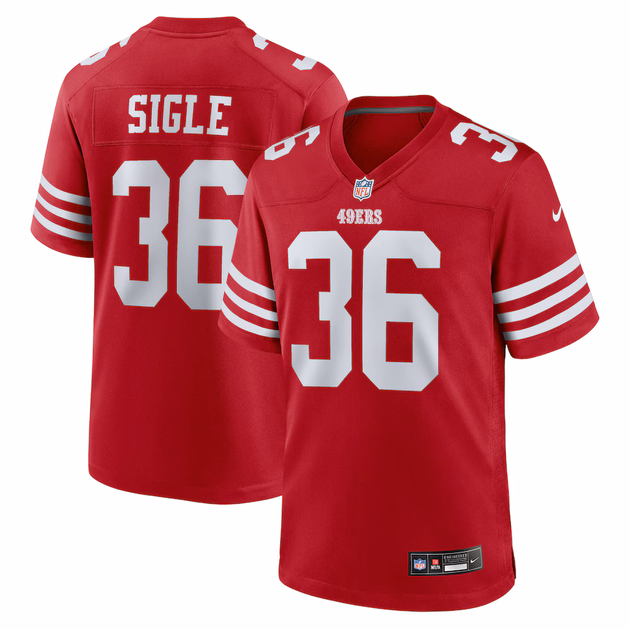 Men's San Francisco 49ers Marques Sigle Nike Scarlet Team Game Jersey - Jersey