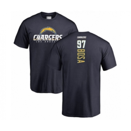 Football Los Angeles Chargers #97 Joey Bosa Navy Blue Backer T-Shirt - Jersey
