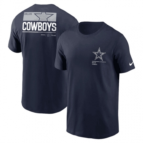Men's Dallas Cowboys Navy Team Incline T Shirt - Jersey