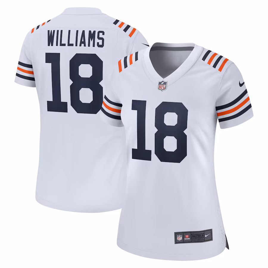 Women's Chicago Bears Caleb Williams Nike White  2nd Alternate Game Player Jersey - Jersey