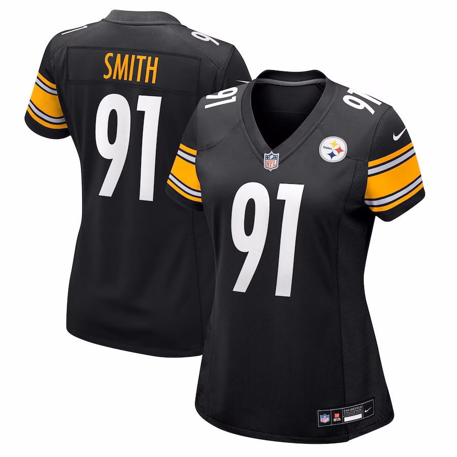 Women's Pittsburgh Steelers Preston Smith Nike Black Team Game Jersey - Jersey