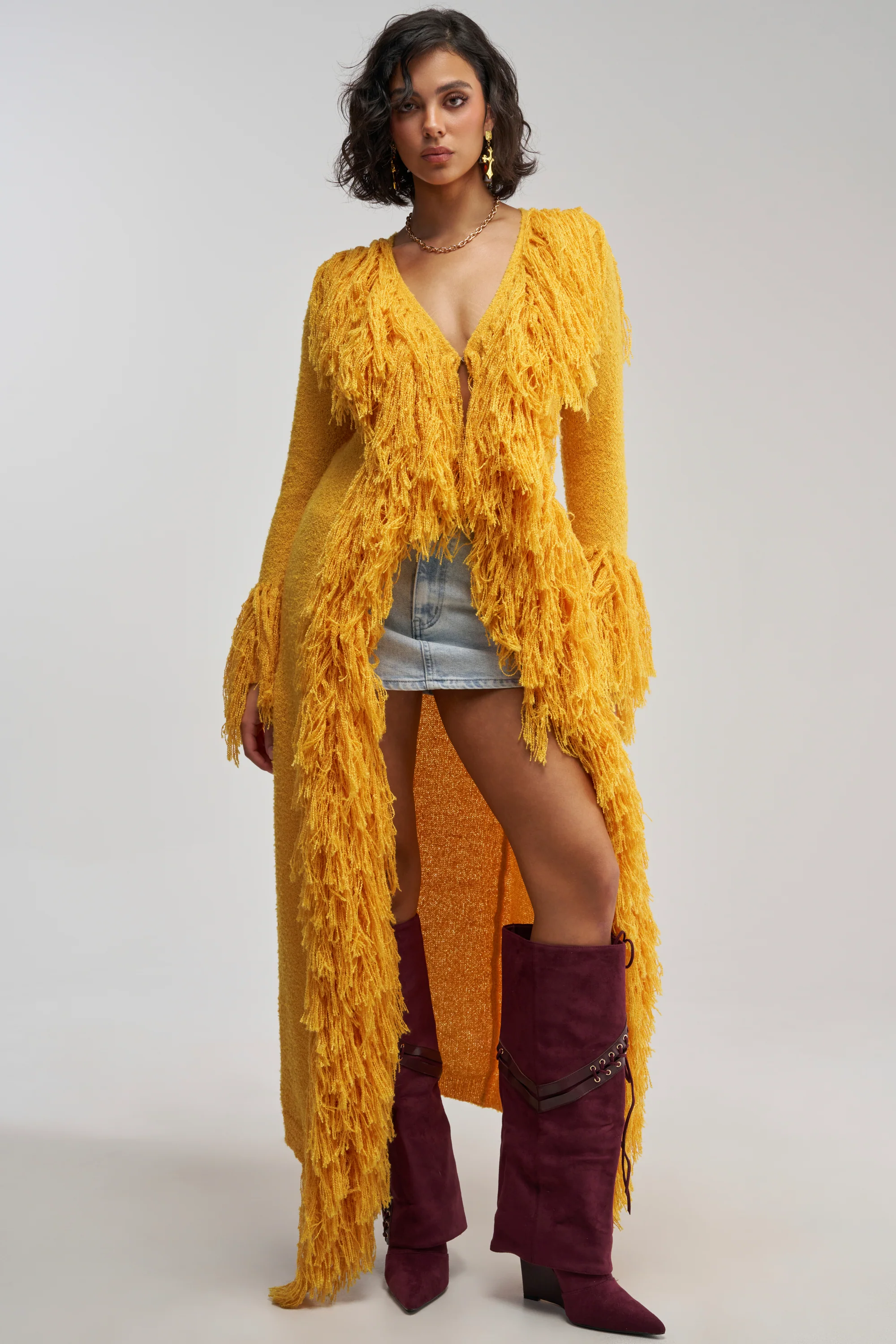 VICE CITY FRINGE CARDIGAN - Akira Wear