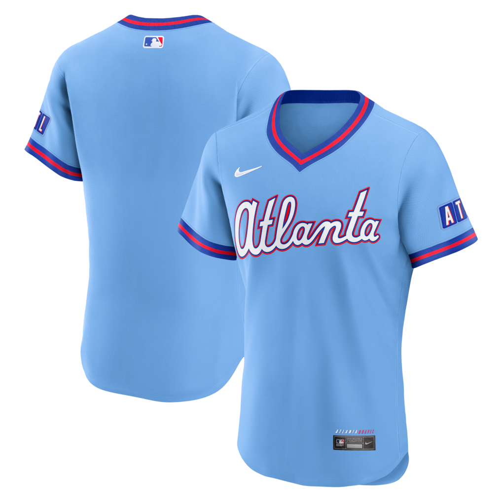Men's Atlanta Braves Nike Powder Blue 2026 City Connect Authentic Jersey - Jersey