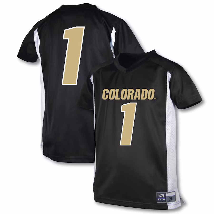 Youth Garb #1 Black Colorado Buffaloes Football Jersey - Jersey