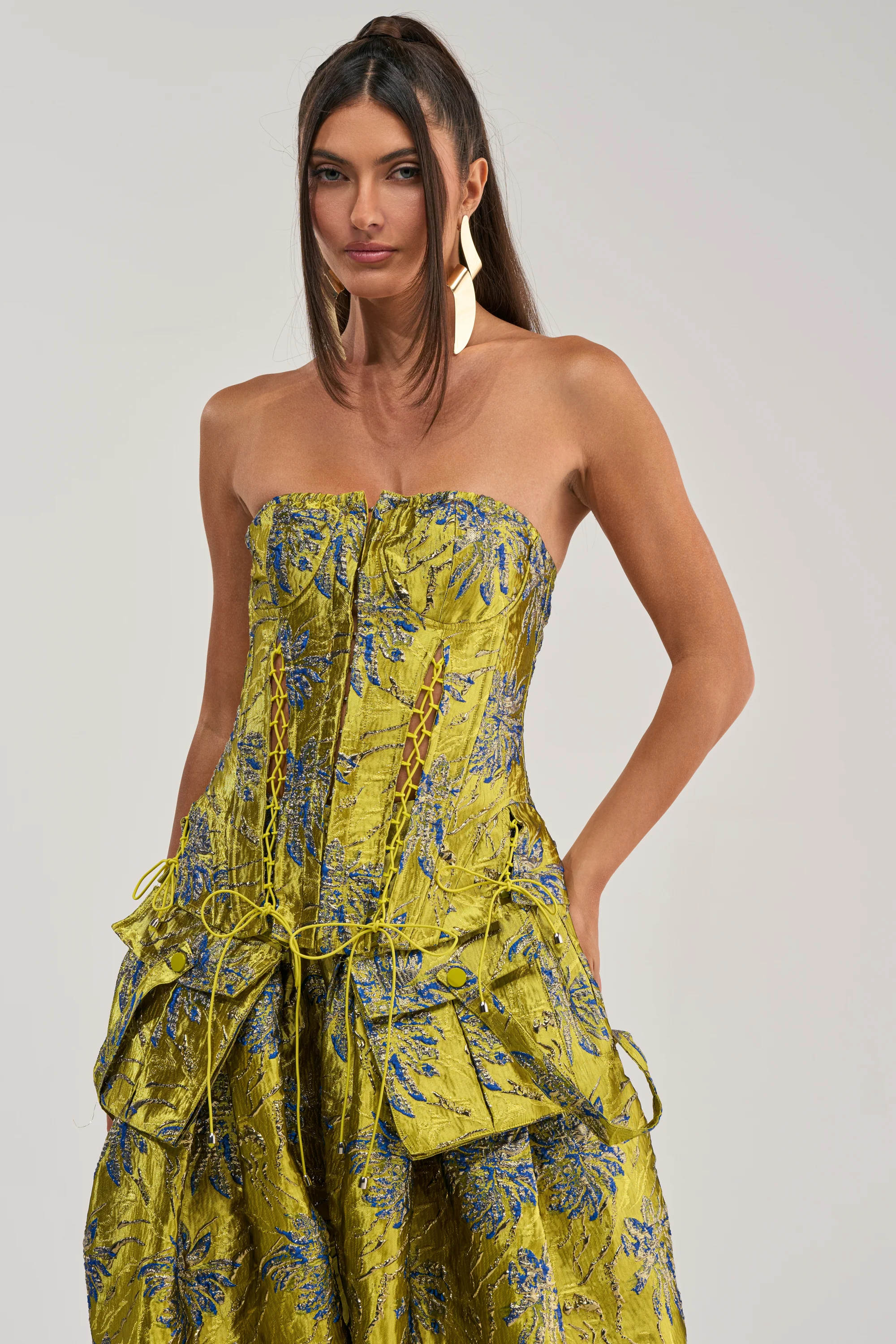 CRAZY FOR YOU BROCADE CORSET - Akira Wear