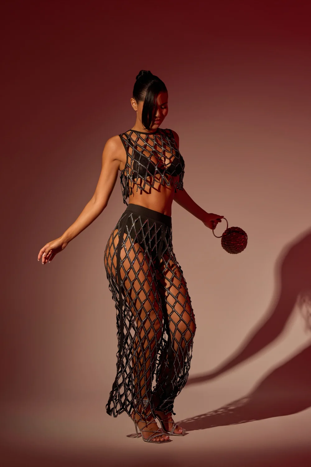 ROCK N ROLL RHINESTONE TROUSER - Akira Wear