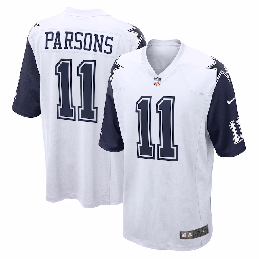 Men's Dallas Cowboys Micah Parsons Nike White Alternate Game Team Jersey - Jersey