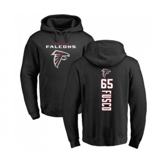 Football Atlanta Falcons #65 Brandon Fusco Black Backer Pullover Hoodie - Jersey