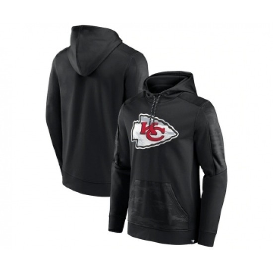 Men's Kansas City Chiefs Black On The Ball Pullover Hoodie - Jersey