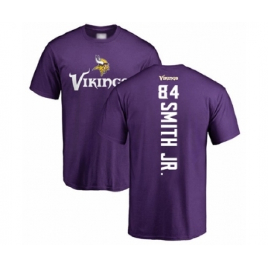 Football Minnesota Vikings #84 Irv Smith Jr. Purple Backer T-Shirt - Jersey