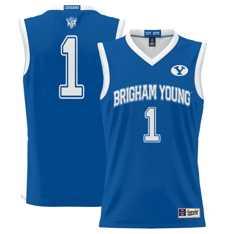 Youth GameDay Greats #1 Royal BYU Cougars Lightweight Basketball Jersey - Jersey