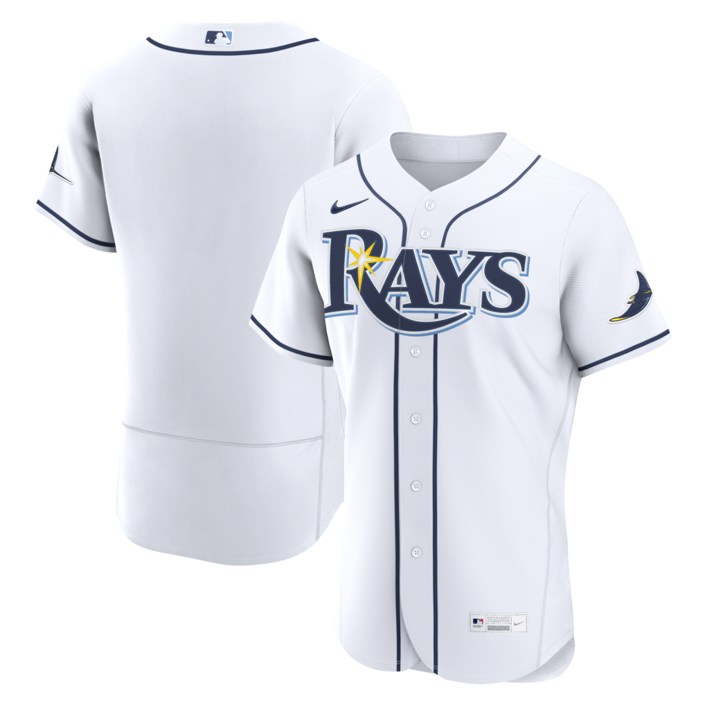 Men's Tampa Bay Rays  Nike White Home Authentic Jersey - Jersey