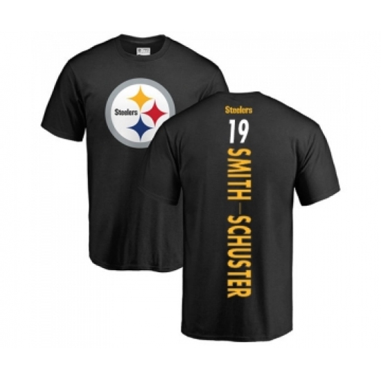 Football Pittsburgh Steelers #19 JuJu Smith-Schuster Black Backer T-Shirt - Jersey