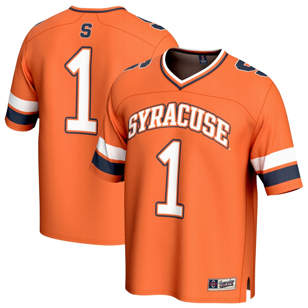 Youth GameDay Greats Orange #1 Syracuse Orange Lightweight Collegiate Football Fashion Jersey - Jersey