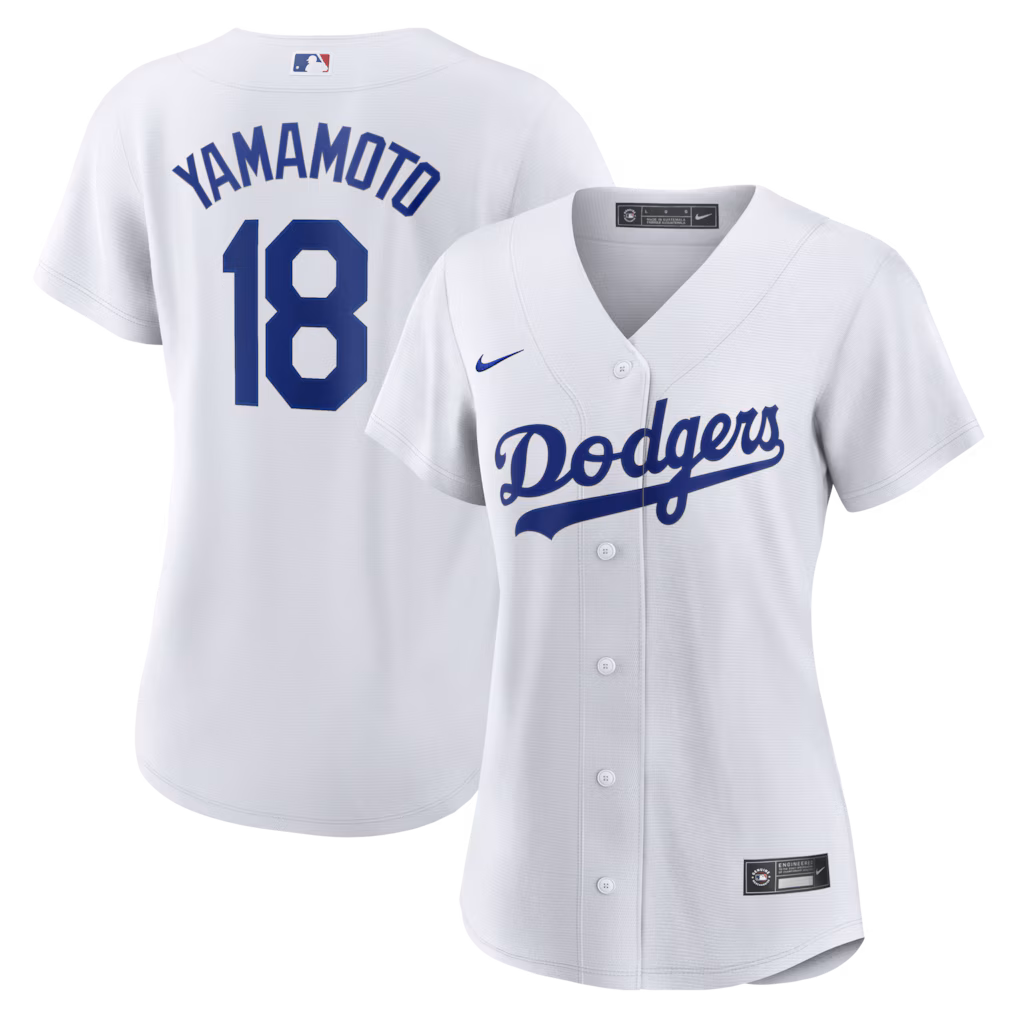 Women's Los Angeles Dodgers Yoshinobu Yamamoto Nike White Replica Jersey - Jersey