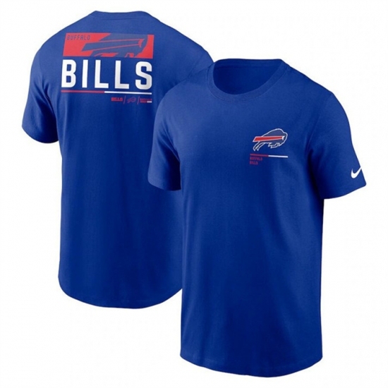 Men's Buffalo Bills Blue Team Incline T Shirt - Jersey