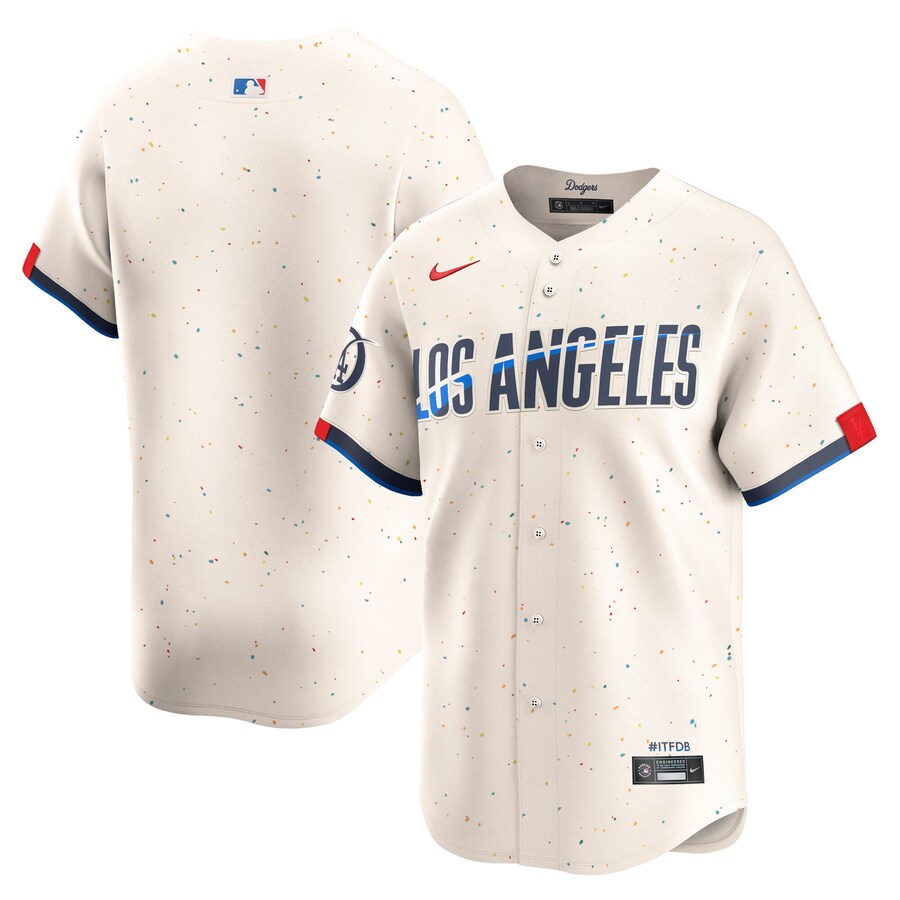 Men's Los Angeles Dodgers Nike Cream City Connect Limited Jersey - Jersey