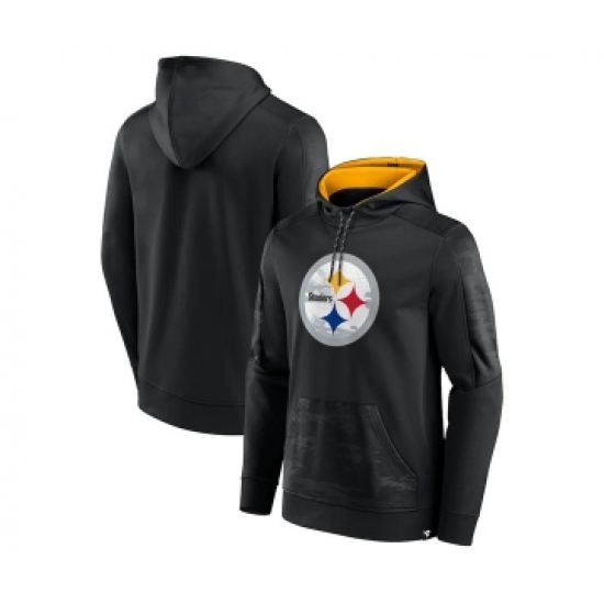 Men's Pittsburgh Steelers Black On The Ball Pullover Hoodie - Jersey