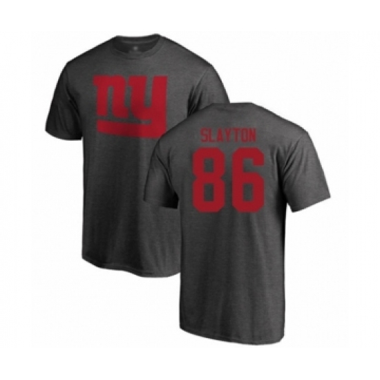Football New York Giants #86 Darius Slayton Ash One Color T-Shirt - Jersey
