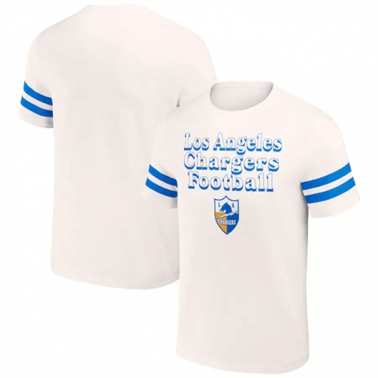 Men's Los Angeles Chargers Cream X Darius Rucker Collection Vintage T Shirt - Jersey