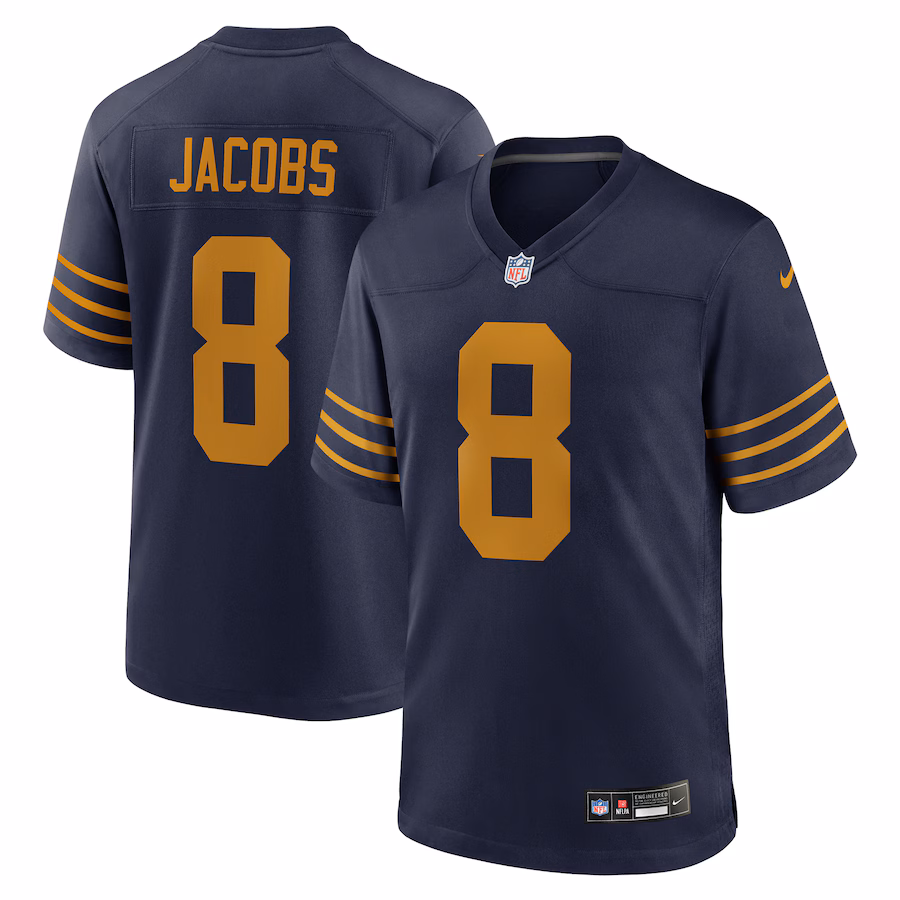 Men's Green Bay Packers Josh Jacobs Nike Navy The 1923 Classic Game Jersey - Jersey