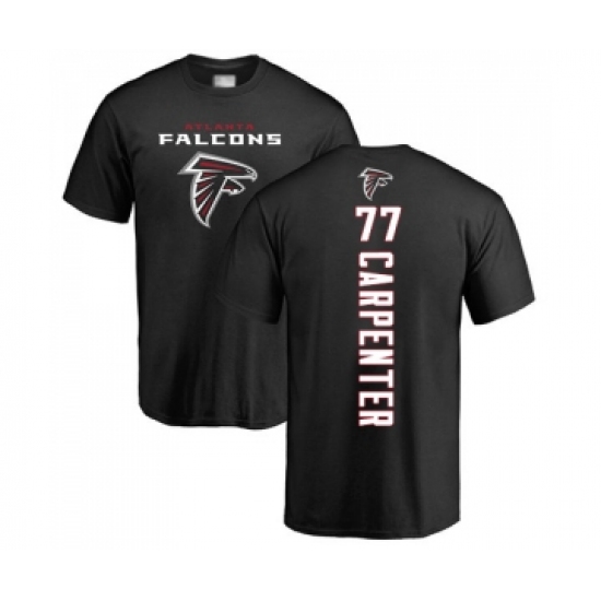 Football Atlanta Falcons #77 James Carpenter Black Backer T-Shirt - Jersey