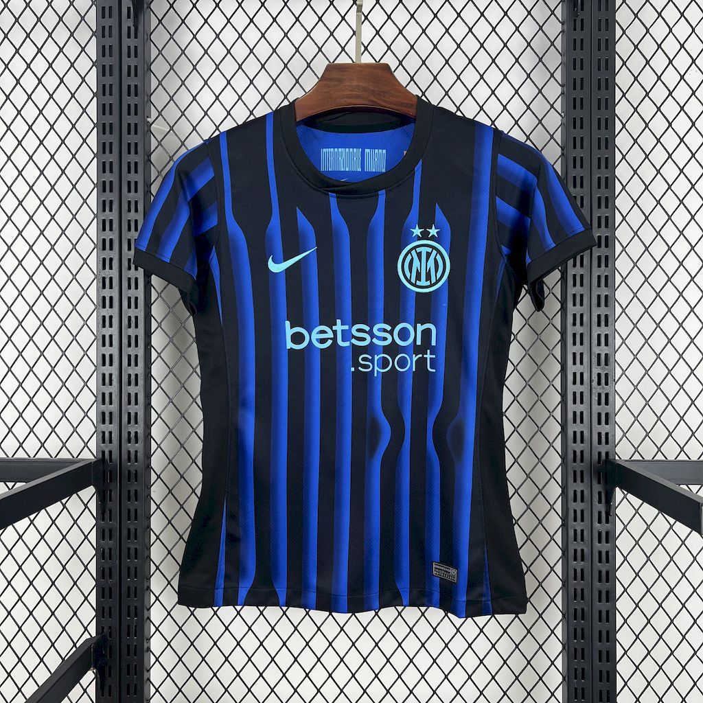 Inter Milan Soccer Jersey Home Women's Custom Shirt 2025/26 - Jersey