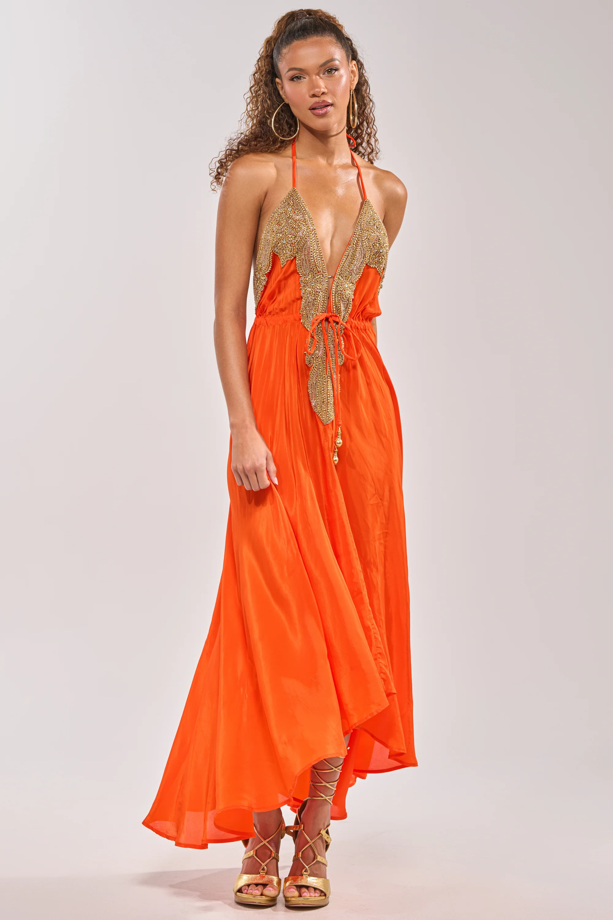 SORRY NOT SORRY EMBELLISHED MAXI DRESS - Akira Wear