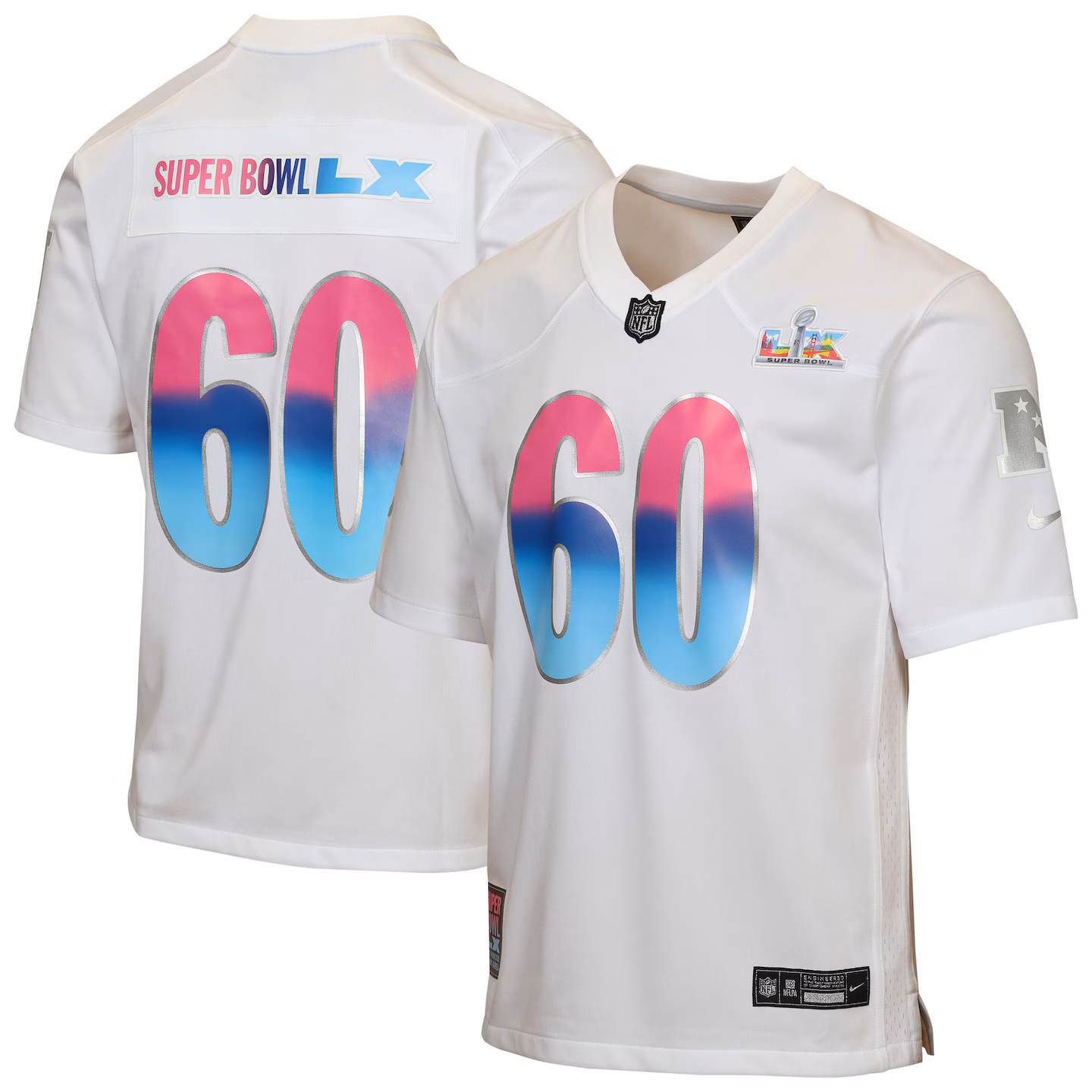 Youth Super Bowl LX Nike White Game Jersey - Jersey