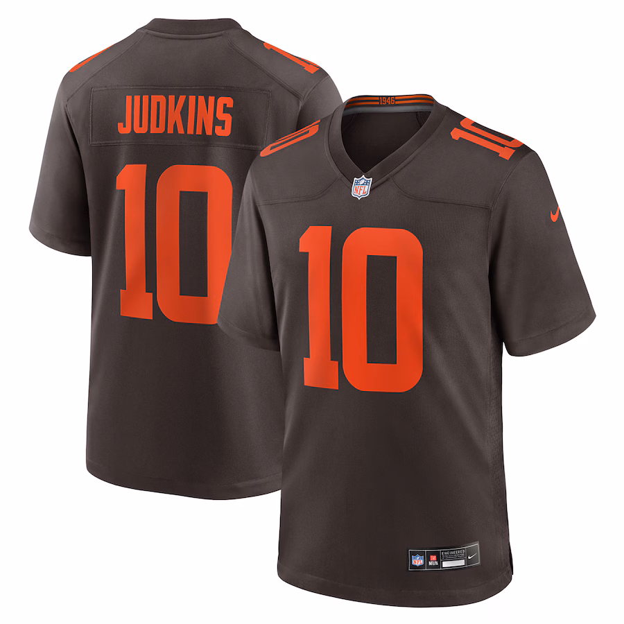 Men's Cleveland Browns Quinshon Judkins Nike Brown Alpha Dawg Game Jersey - Jersey
