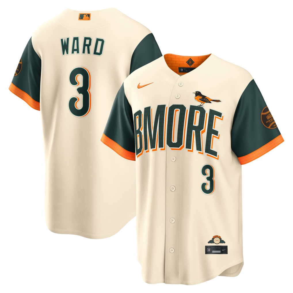 Men's Baltimore Orioles Taylor Ward Nike Cream 2026 City Connect Stadium Jersey - Jersey