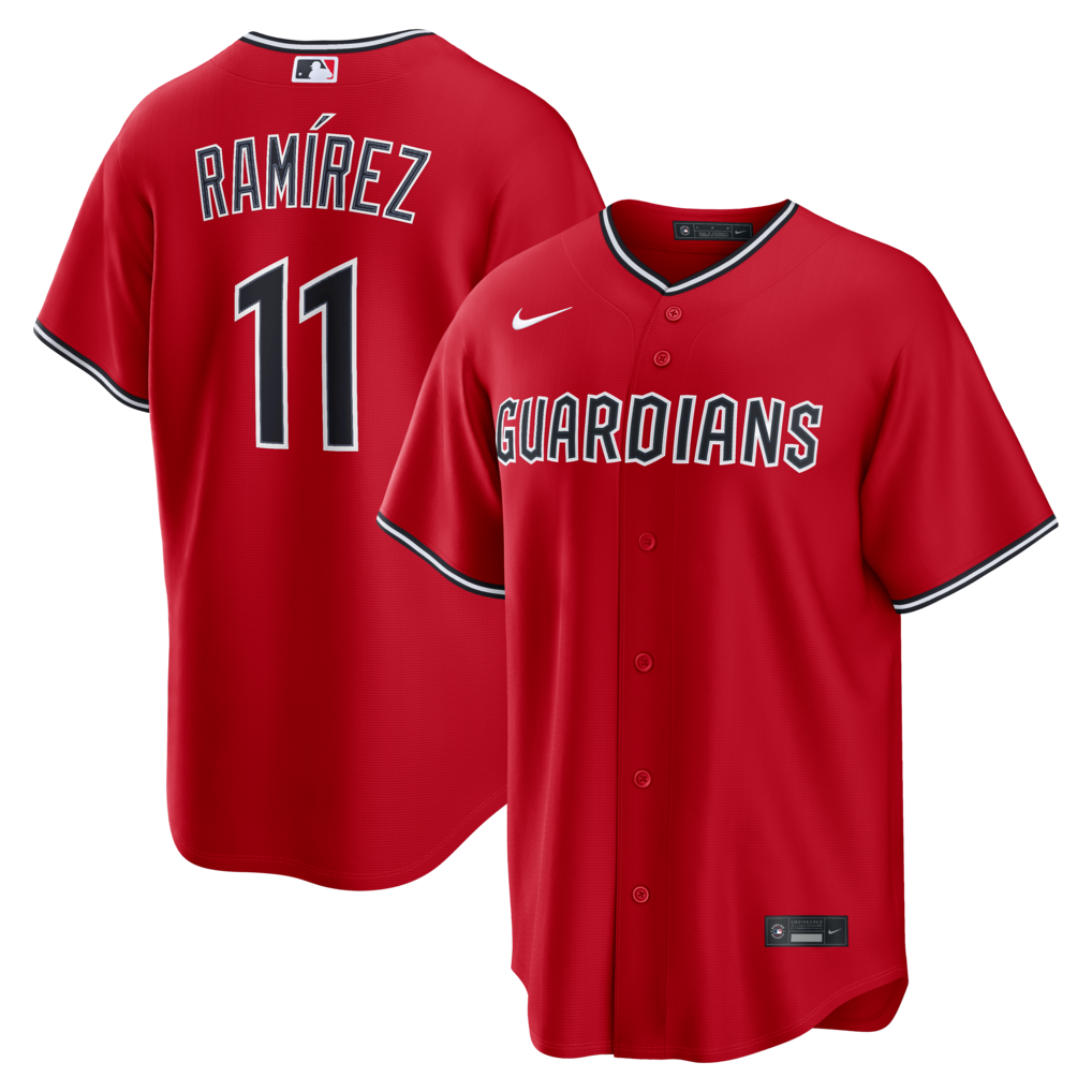 Men's Cleveland Guardians José Ramírez Nike Red Alternate Replica Jersey - Jersey
