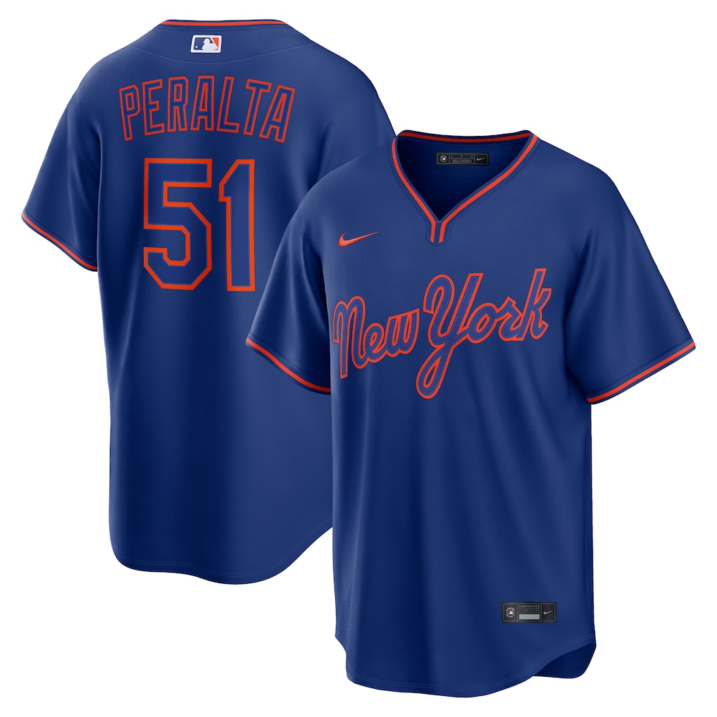 Men's New York Mets Freddy Peralta Nike Royal Alternate Replica Jersey - Jersey