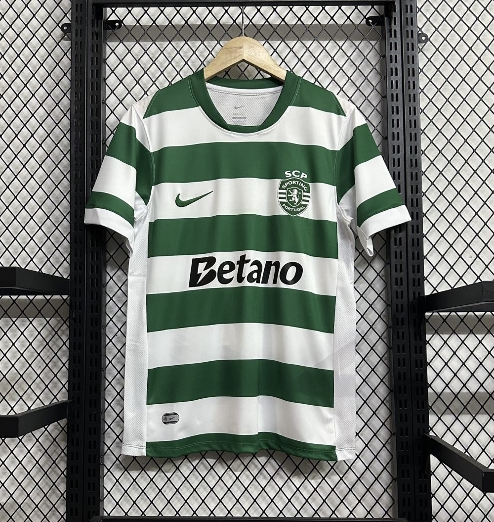 Sporting CP Soccer Jersey Home Custom Shirt 2025/26 - Jersey