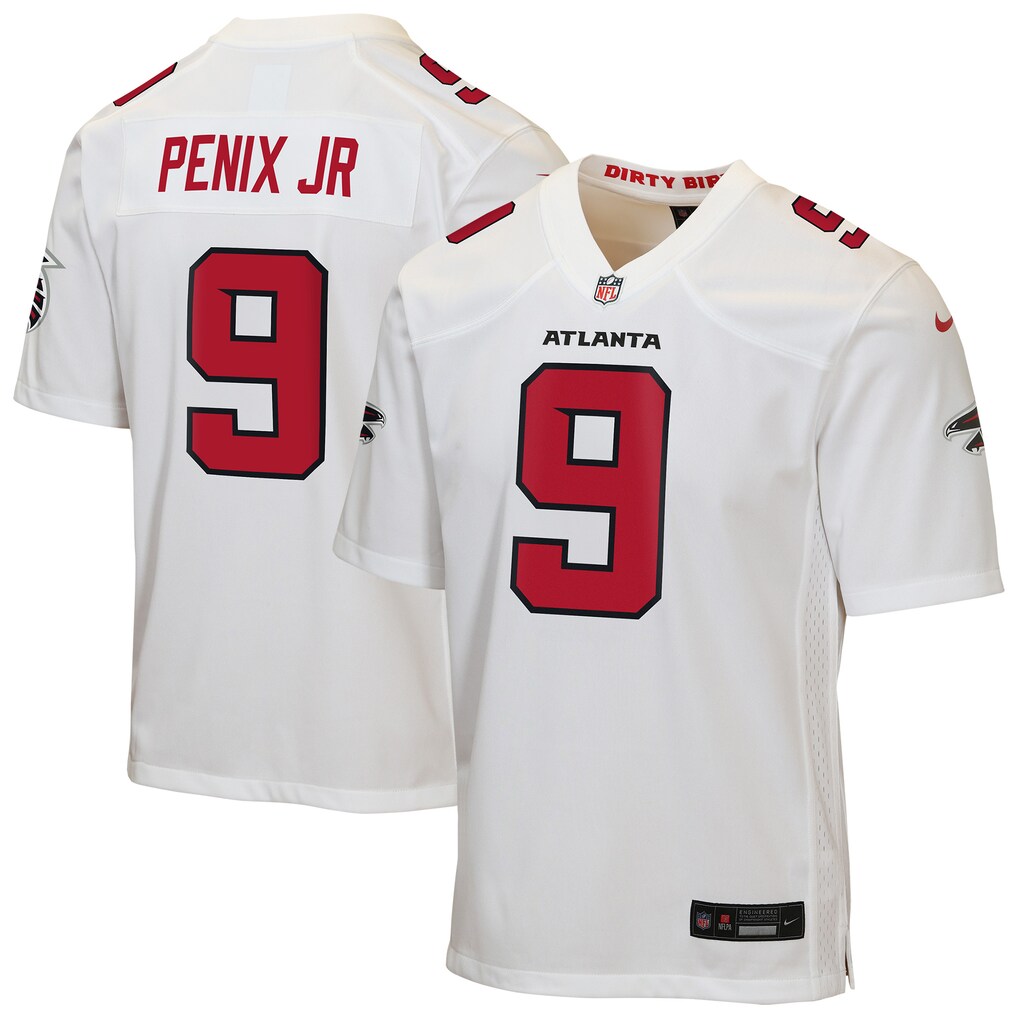 Youth Atlanta Falcons Michael Penix Jr. Nike White Game Jersey - Jersey