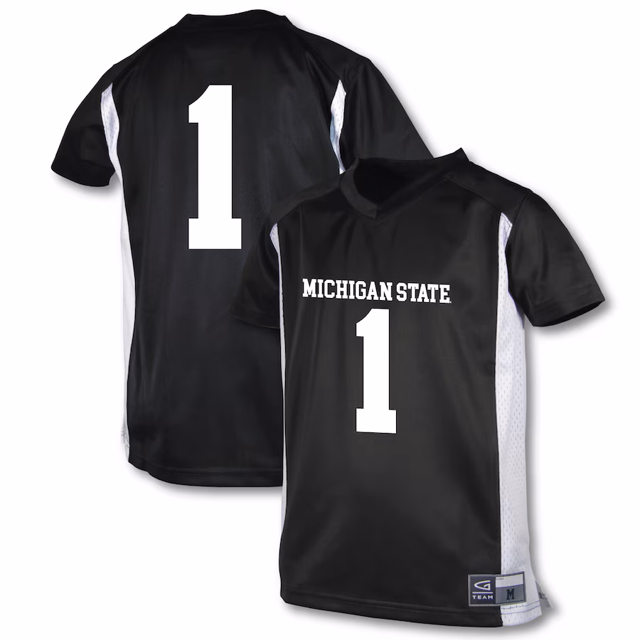 Youth Garb #1 Black Michigan State Spartans Football Jersey - Jersey