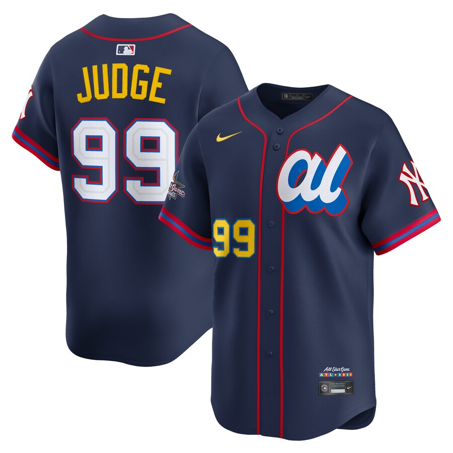 Youth American League Aaron Judge Nike Navy 2025 All-Star Edition Limited Player Jersey - Jersey