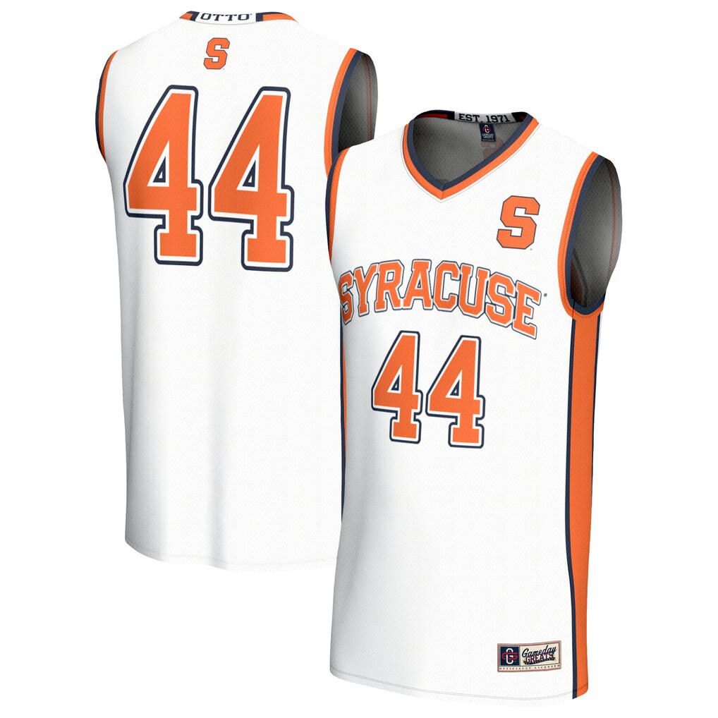 Youth GameDay Greats White #44 Syracuse Orange Lightweight Collegiate Basketball Fashion Jersey - Jersey