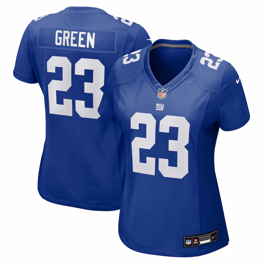 Women's New York Giants Art Green Nike Royal Team Game Jersey - Jersey