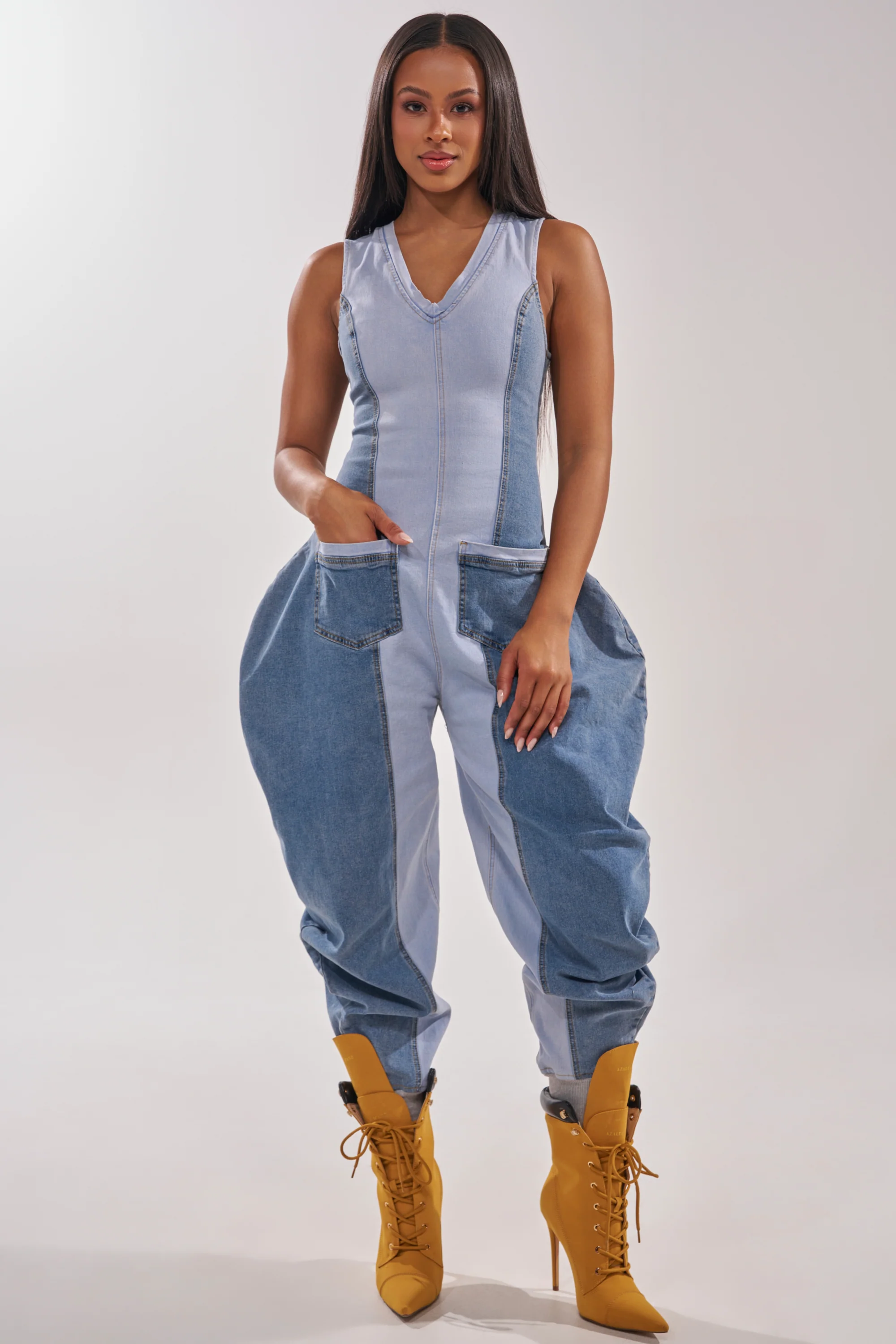 TALK OF THE STREET DENIM JUMPSUIT - Akira Wear