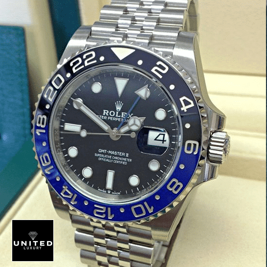 Rolex Batman Replica rolex gmt master II ceramic black Rolex GMT-Master II Ceramic Black Dial 116710BLNR Jubilee Replica