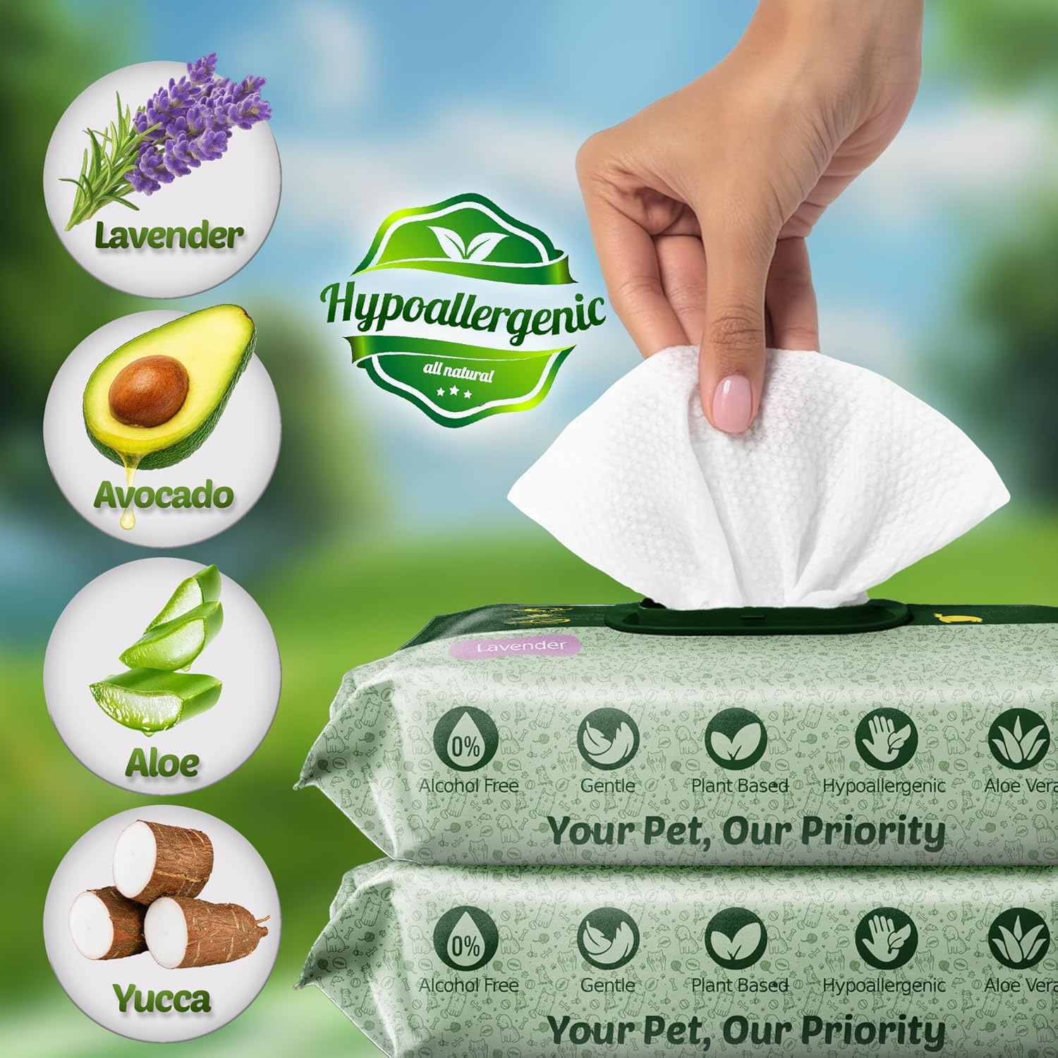 Organic Pet Wipes for Dogs