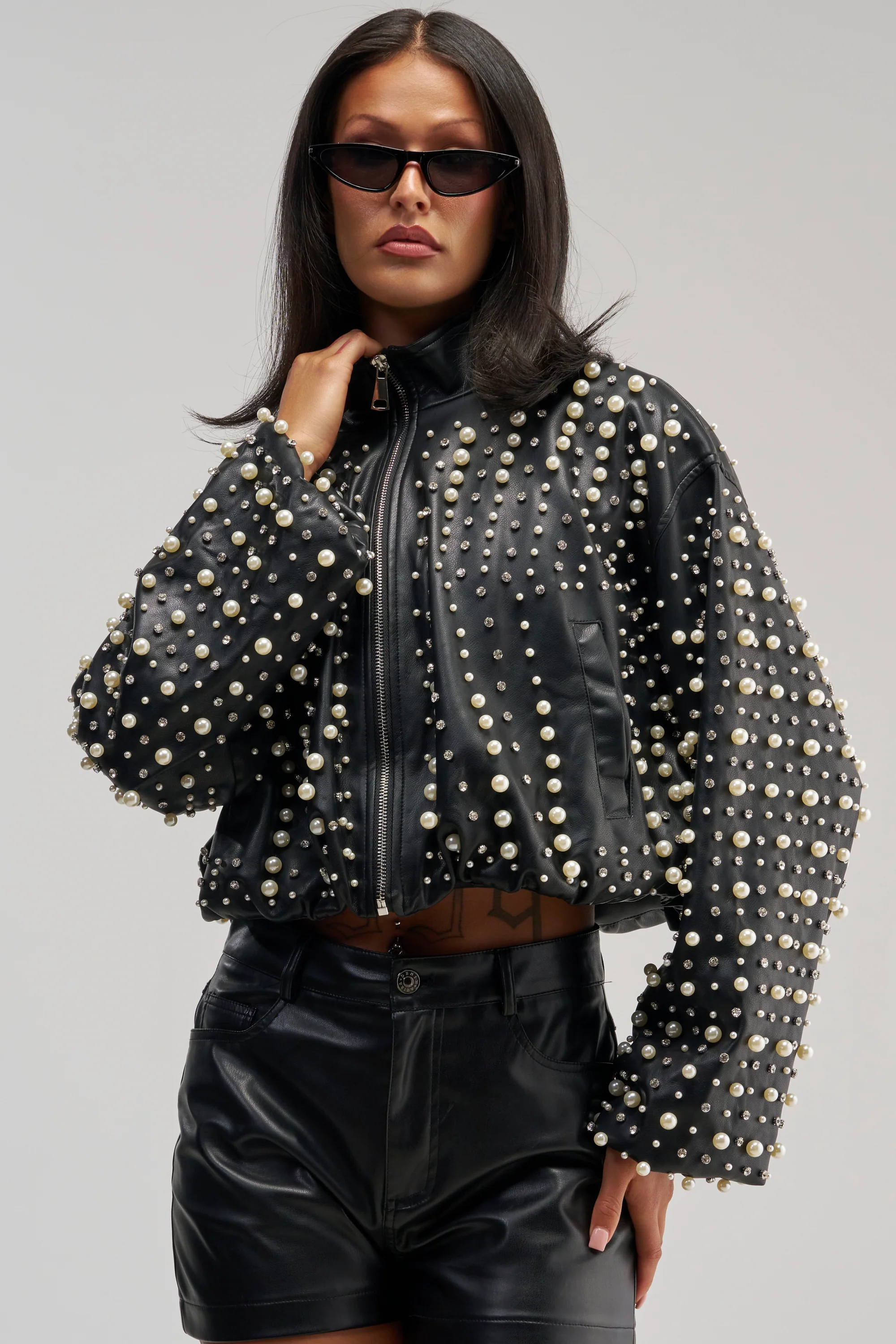 EUPHORIA EMBELLISHED BOMBER - Akira Wear