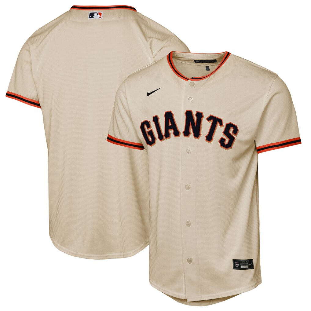 Youth San Francisco Giants  Nike Cream Home Replica Jersey - Jersey