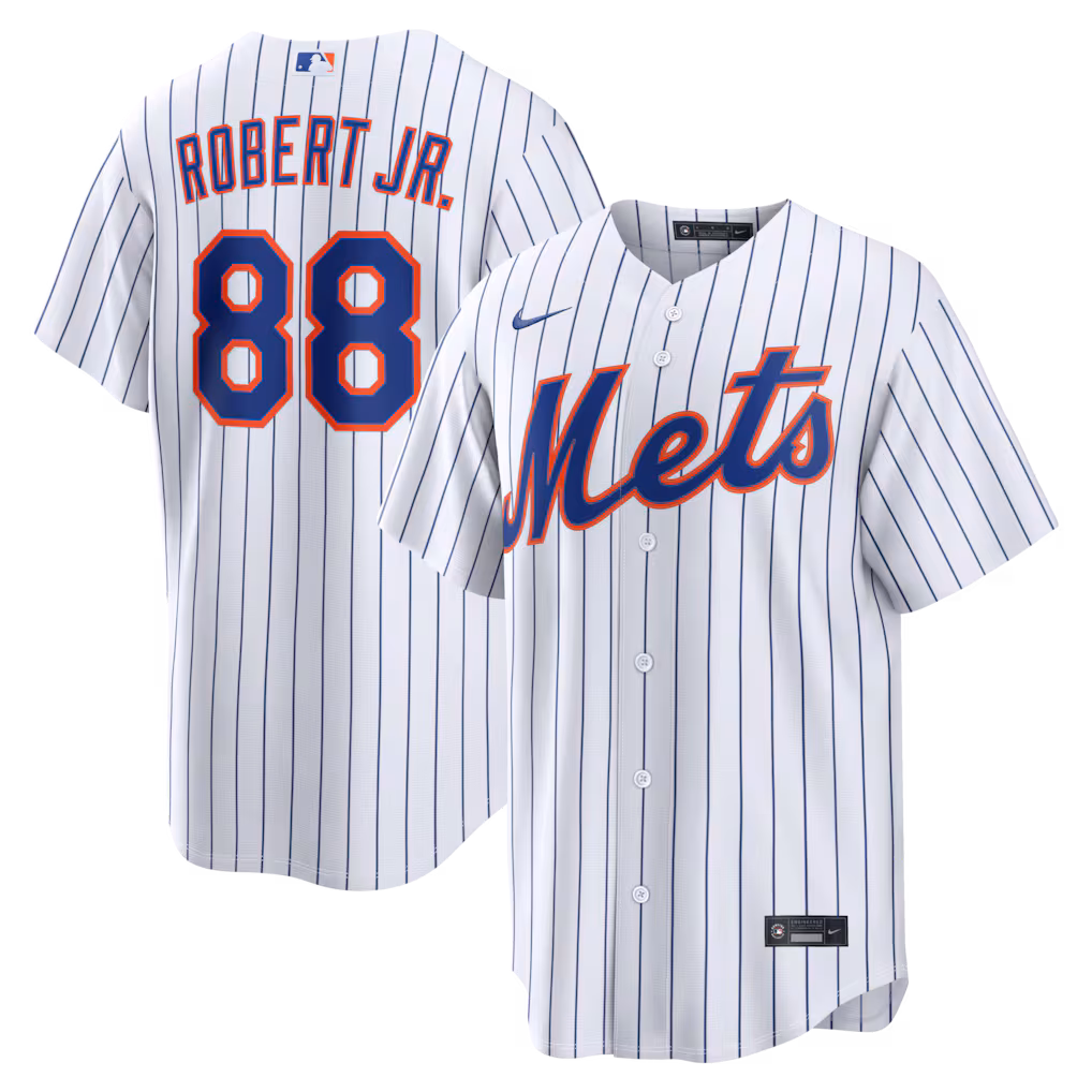 Men's New York Mets Luis Robert Jr. Nike White Home Replica Jersey - Jersey